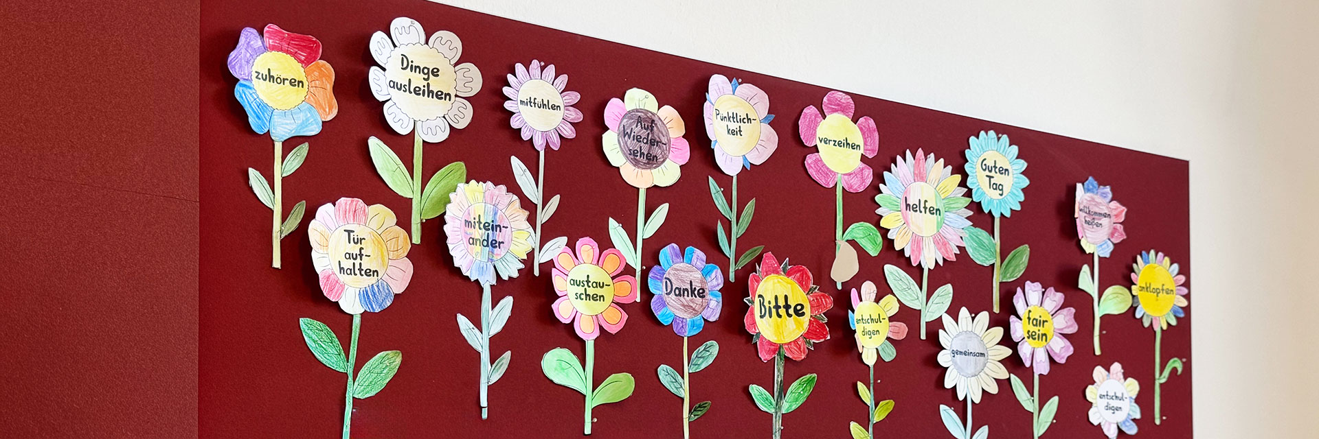 Wandbild mit Verhaltensregeln