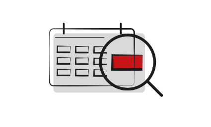 Metapher-Icon für Termine